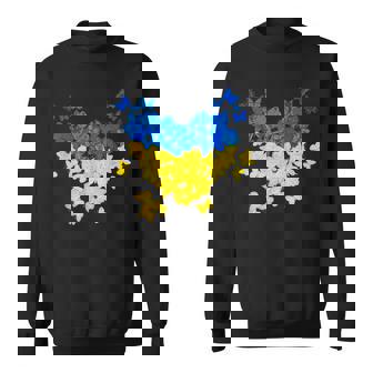 Mariposas Corazón Ucrania Bandera Ucraniano Ucraniano Camisa de entrenamiento - Regaloses