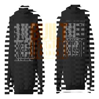 Match Brown Color Graphic Brown Built Different Brown Color Graphic Sweatshirt - Seseable