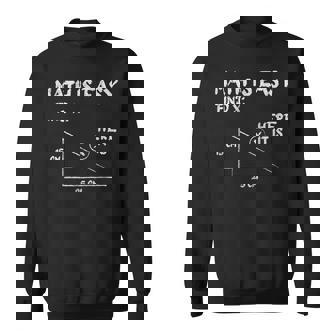 Matemáticas Es Fácil Matemático Profesor Matemáticas Nerd Matemáticas Camisa de entrenamiento - Regaloses