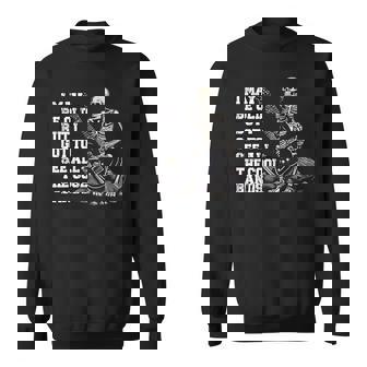 I May Be Old Cool Bands Squelette Joue Guitare Rock Music Sweater e - Cadeauxyz