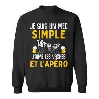 Mec Simple J' Aime Lesaches Et L' Apéro Humourache Sweater e - Cadeauxyz