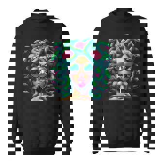 Medusa Hippie Psychedelic Snakes Greek Mythology Sweater e - Cadeauxyz