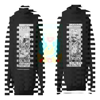 The Mega Pint Tarot Card Halloween Hearsay Wine Goth Sweatshirt - Monsterry