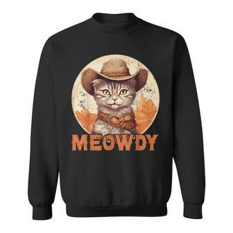 Meowdy Cat Meow Cowboy Hat Country Music Texas Sweatshirt - Geschenkecke