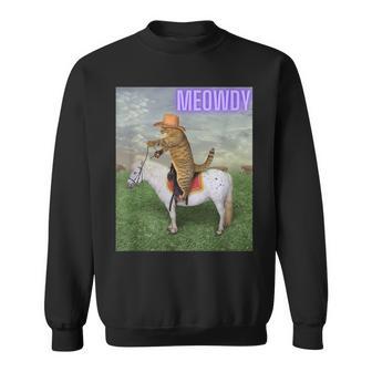 Meowdy Meme Cat And Pony Sweatshirt - Geschenkecke