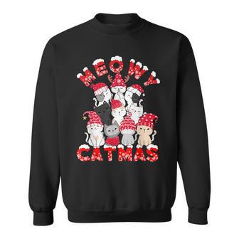 Meowy Catmas Santa Cats Reindeer Tree Christmas Sweatshirt - Geschenkecke