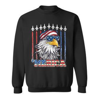 Merica 4th Of July Eagle Mullet USA Flag Patriotic Eagle Sweatshirt - Monsterry