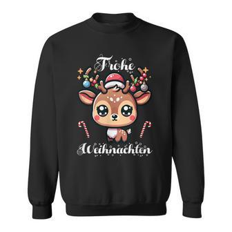 Merry Christmas Cute Reindeer Winter Christmas Sweatshirt - Geschenkecke