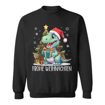 Merry Christmas Family Children's Dinosaur T Rex Christmas Sweatshirt - Geschenkecke