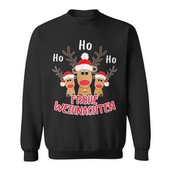 Merry Christmas Reindeer Ho Ho Ho Elk Christmas Sweatshirt - Geschenkecke