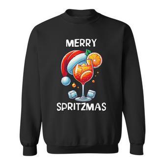 Merry Spritzmas Christmas Cocktail Holiday Drink Sweatshirt - Geschenkecke