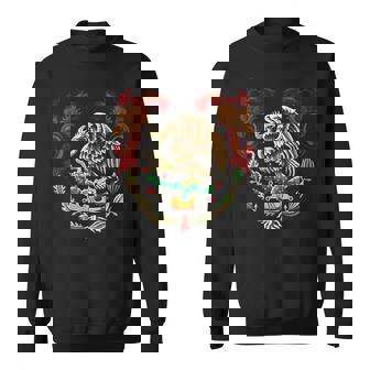 Mexique Indépendance Aigle Serpent Dessin Animé Sweater e - Cadeauxyz