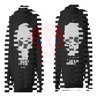 Mignonne Tête De Mort Style Gothique Punk Grunge Pastel Sweater e - Cadeauxyz