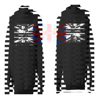 Mind The Gap Union Jack London Flag British Britain T-Shirt Sweatshirt - Monsterry