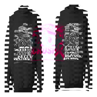 Monster Truck Pink Breast Cancer Awareness Sweatshirt - Monsterry