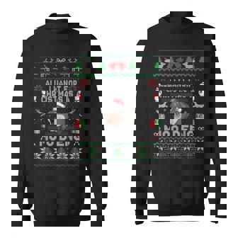 Moo Deng Christmas Todo Lo Que Quiero Para Navidad Es Un Moo Deng Camisa de entrenamiento - Regaloses