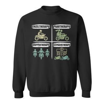 Motorcycle With Biker Slogan Sweatshirt - Geschenkecke