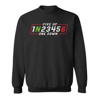 Motorcycle Gear Shift One Down Five Up Sweatshirt - Geschenkecke