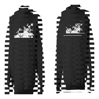 Mountain Bike MTB Bicycle Love Bike Hate Bike Sweatshirt - Monsterry