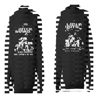 The Mountains Are Calling And I Must Go Hicking Montagnes Sweater e - Cadeauxyz
