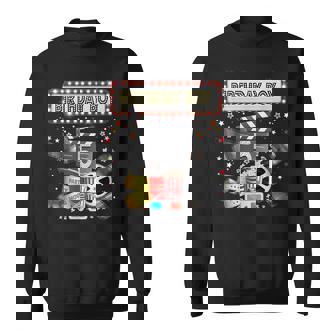 Movie Night Birthday Party Pajama Slumber Popcorn Cinema Sweatshirt - Monsterry
