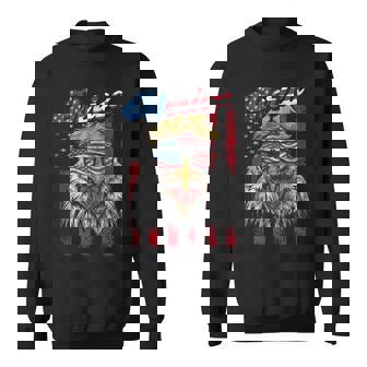 Mullet 4th Of July USA American Flag Merica Redneck Eagle Tank Top Sweatshirt - Monsterry