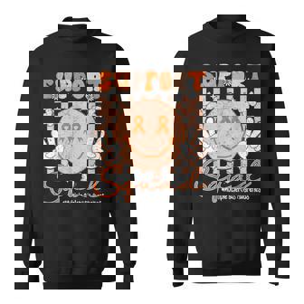 Multiple Sclerosis Awareness Ms Awareness Support Smile Face Sweatshirt - Seseable