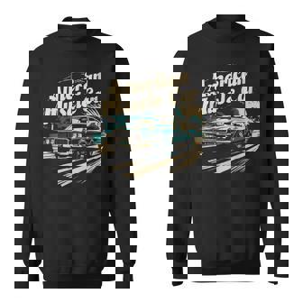Muscle Car American Vintage Classic Car Graphic Sweatshirt - Seseable