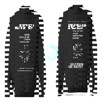 Muscles En Cours De Préparationeuillez Patienter Sweater e - Cadeauxyz