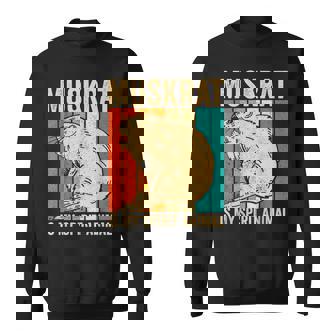 Muskrat Is My Spirit Animal Retro Sweatshirt - Monsterry