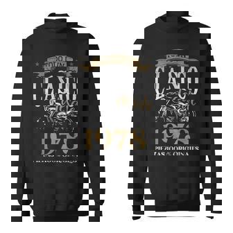 Nacido En 1978 46 Años Cumpleaños Moto Biker Hombre Motero Camisa de entrenamiento - Regaloses