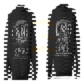 Nacido En 1979 45 Años Cumpleaños Moto Biker Hombre Motero Camisa de entrenamiento - Regaloses