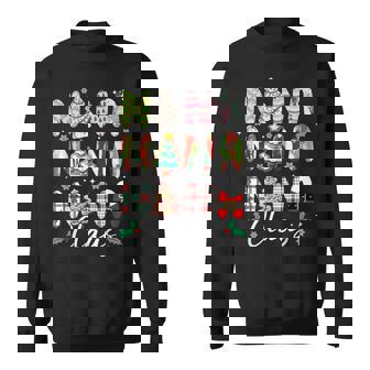 Nana Claus Tree Cake Cookie Santa Christmas Party Snowflake Sweatshirt - Monsterry