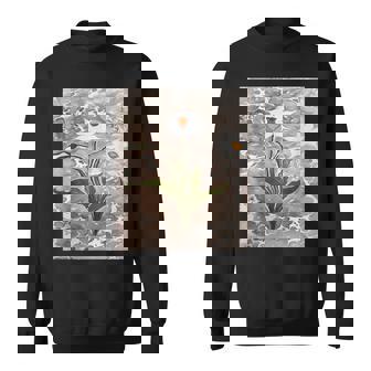 Narcissus Flowers On Ink Art Background Tank Top Sweatshirt - Monsterry