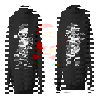 Natale Tennis Giocare Babbo Natale Felpa - Novitaregali