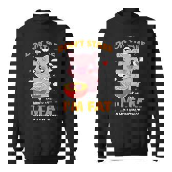 Ne Me Regarde Pas Je Suis Gros Et Connais Ce Drôle De Cochon Rétro Sweater e - Cadeauxyz