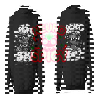Neurospicy Neurodivergent Adhd Asd Autism Cat Lover Sweatshirt - Monsterry