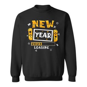 New Year 2025 Loading Gaming Controller New Years Eve Party Sweatshirt - Thegiftio UK