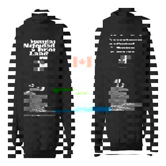 Newfoundland Labrador Puffins Sea Cliffs Canada Trip Flag Tank Top Sweatshirt - Monsterry
