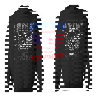 Nightmares Outfits Vintage American Flag Dream Apparel Sweatshirt - Thegiftio UK