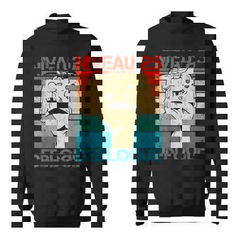 Niveau 25 Debloqué 25 Ans 25 Niveau Gamer Anniversaire Sweater e - Cadeauxyz