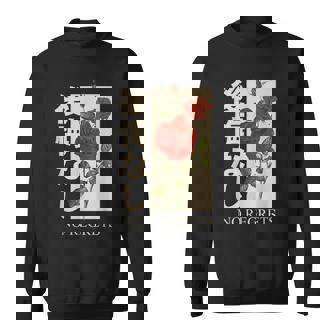 No Regrets Rose In Red Rose Sad Aesthetic Grunge Sweatshirt - Monsterry
