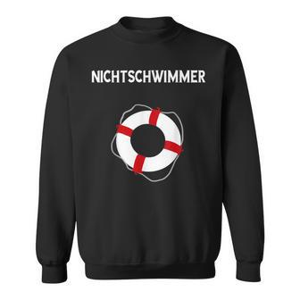 No Swimmer Lifebuoy Swimming Pool Swimming Sweatshirt - Geschenkecke