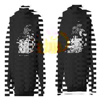 Nope Cat Bored Cat Eyes Angry Wool Sweatshirt - Monsterry