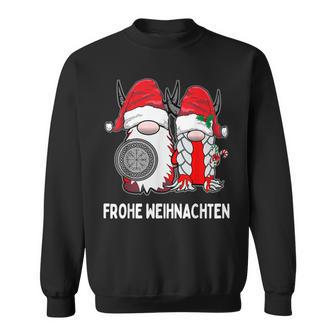 Nordic Gnomeiking Tomte Couple Merry Christmas German Sweatshirt - Geschenkecke