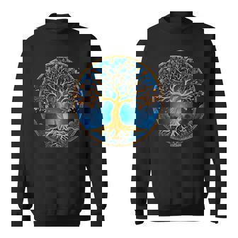 Nordischer Keltischer Baum Des Lebens Yin Yang Tree Of Life Sweatshirt - Geschenkecke