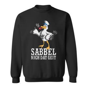 With North German Seagull Plattdeutsch Norden Sweatshirt - Geschenkecke