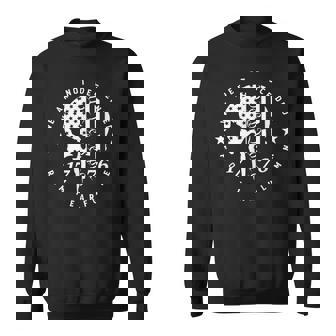 We Are Not Descended From Fearful Men 4th Of July Skull Sweatshirt - Monsterry