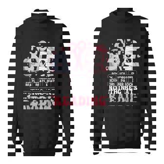 Nothing Beats Reading Book Librarian Rock Paper Scissors Sweatshirt - Seseable