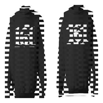 Nummer 161 Taschennummer Sport Trikot Geburtstag Sweatshirt - Geschenkecke